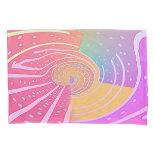 Regenbogen Wirbel Strudel Kissenbezug