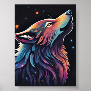 Regenbogen-Wolf-Seele: Eine kosmische Geschichte Poster