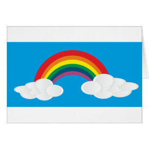 Regenbogen-Wolken-Bild