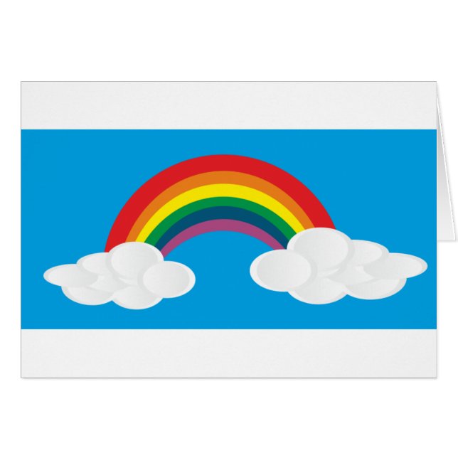 Regenbogen-Wolken-Bild (Vorderseite (Horizontal))