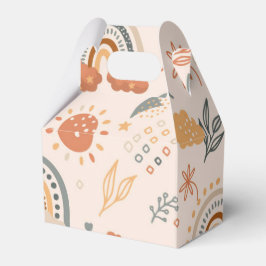 Regenbogen Wolken Sonnenmuster, Erdtöne Geschenkschachtel