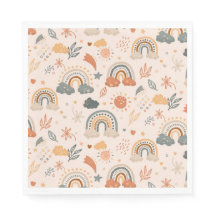 Regenbogen Wolken Sonnenmuster, Erdtöne