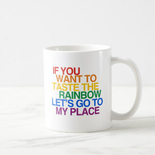 REGENBOGEN WORTE TASSE