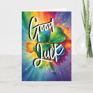 Regenbogen Wünsche: Viel Glück Sie haben diese Prü Karte