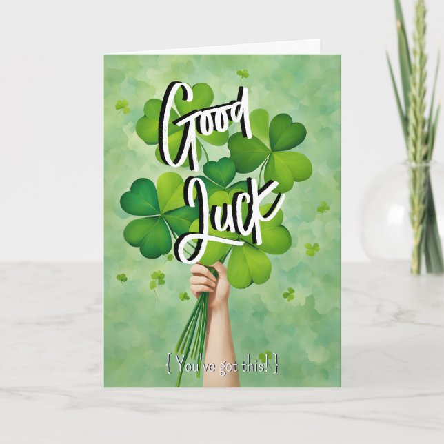 Regenbogen Wünsche: Viel Glück Sie haben diese Prü Karte (Vorderseite)