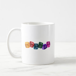 Regenbogen‑Würfel‑Kaffeetasse Kaffeetasse