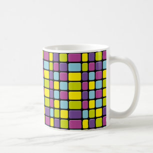 Regenbogen-Würfel Tasse