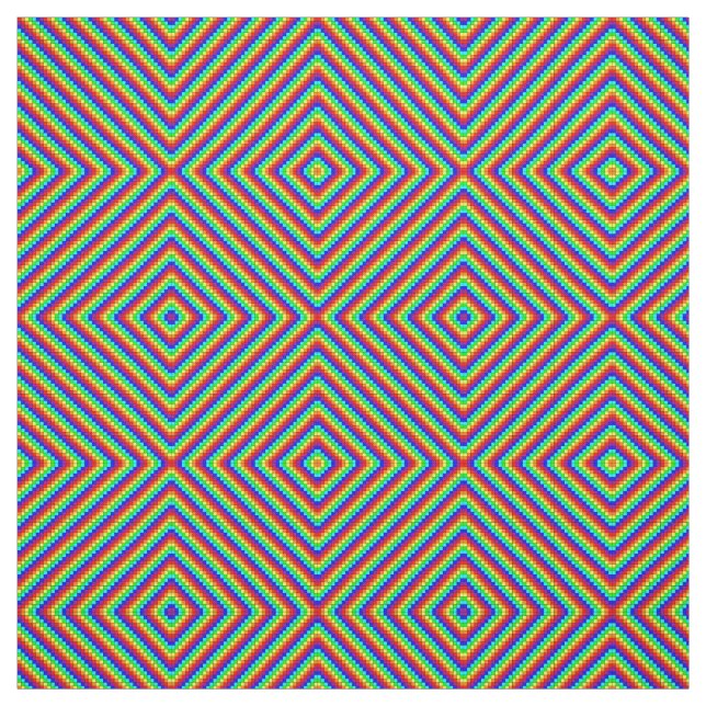 Regenbogen X - Combed Cotton Fabric Stoff (Muster)