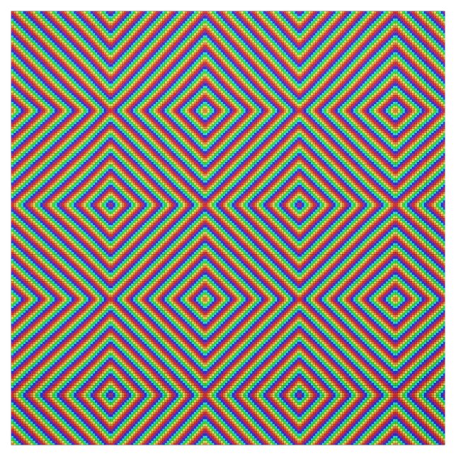 Regenbogen X - Gewebe aus Baumwolle Stoff (Muster)