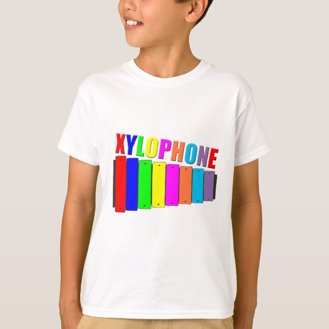 Regenbogen Xylophone T-Shirt (Vorderseite)