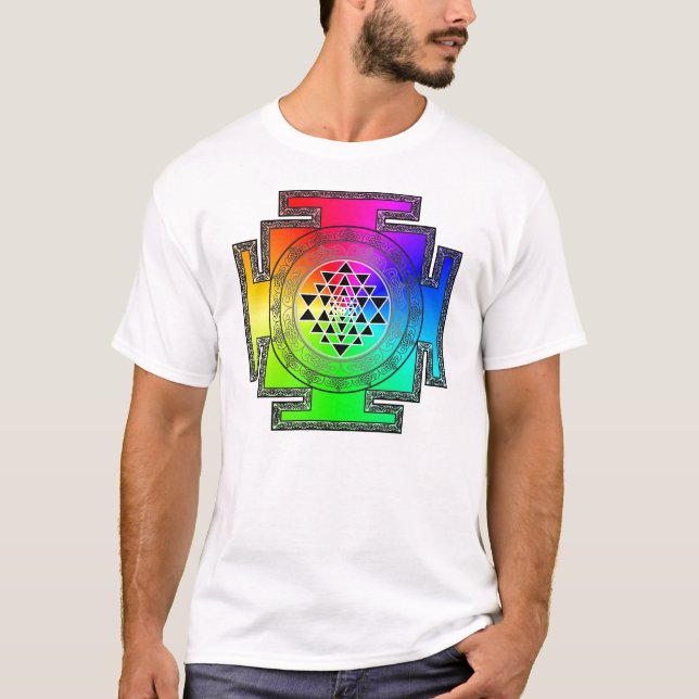 Regenbogen yantra T-Shirt (Vorderseite)