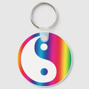 Regenbogen Yin Yang Schlüsselanhänger