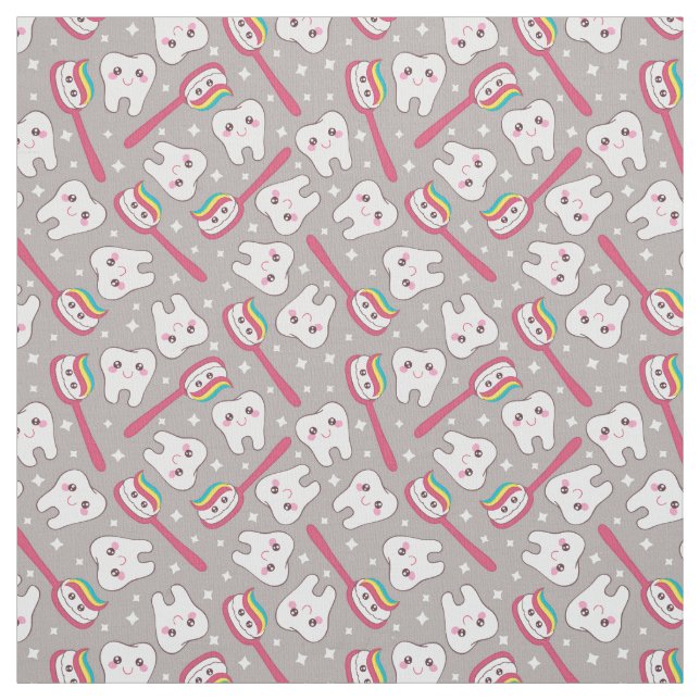 Regenbogen-Zahn-Muster Stoff (Muster)