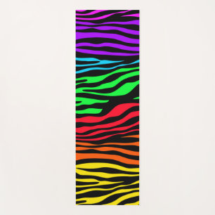 Regenbogen Zebra Yogamatte