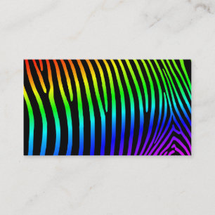 Regenbogen-Zebrastreifen Visitenkarte