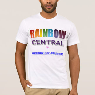 "Regenbogen-zentrales" kundenspezifisches T-Shirt