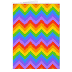 Regenbogen-Zickzack-Muster