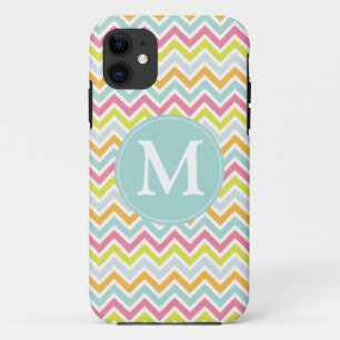 Regenbogen-Zickzack personalisiertes Case-Mate iPhone Hülle