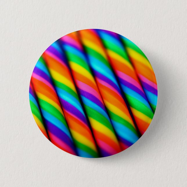 Regenbogen-Zuckerhut Button (Vorderseite)