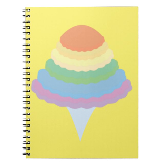 Regenbogen Zuckerwatte  Notizblock (Vorderseite)
