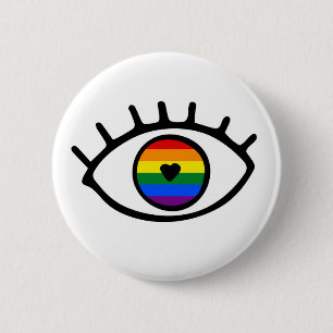 Regenbogenauge Button