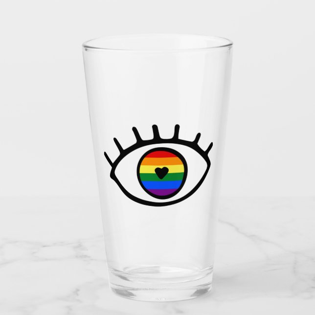 Regenbogenauge Glas (Vorderseite)