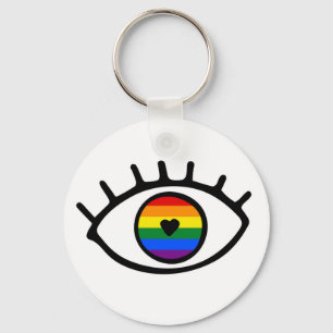 Regenbogenauge Schlüsselanhänger