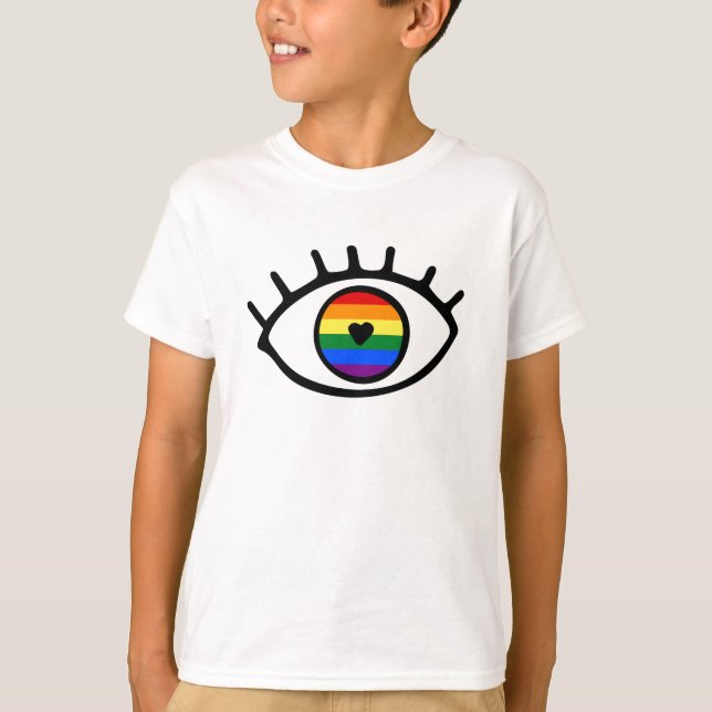 Regenbogenauge T-Shirt (Vorderseite)