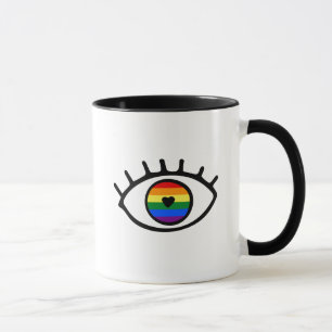 Regenbogenauge Tasse