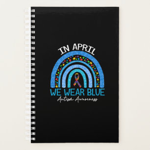 Regenbogenautismus Im April tragen wir Blauautismu Planer