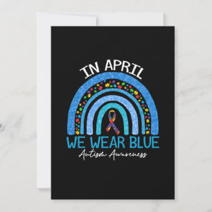 Regenbogenautismus Im April tragen wir Blauautismu Save The Date