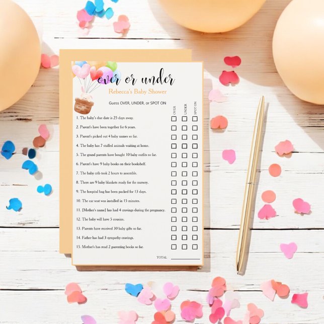 Regenbogenballons unter Duschvorschussspiel (Von Creator hochgeladen)