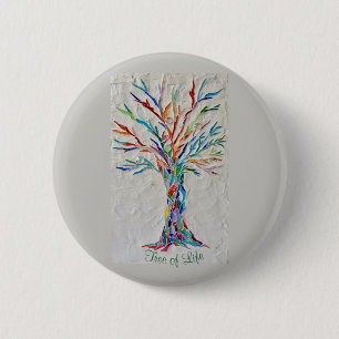 Regenbogenbaum Button