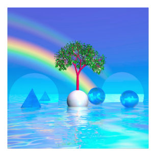 Regenbogenbaum Fotodruck