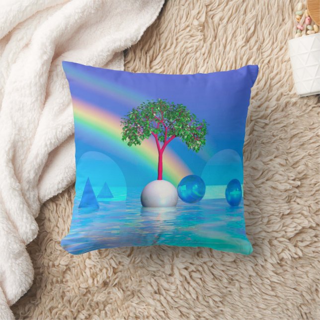 Regenbogenbaum Kissen (Decke)
