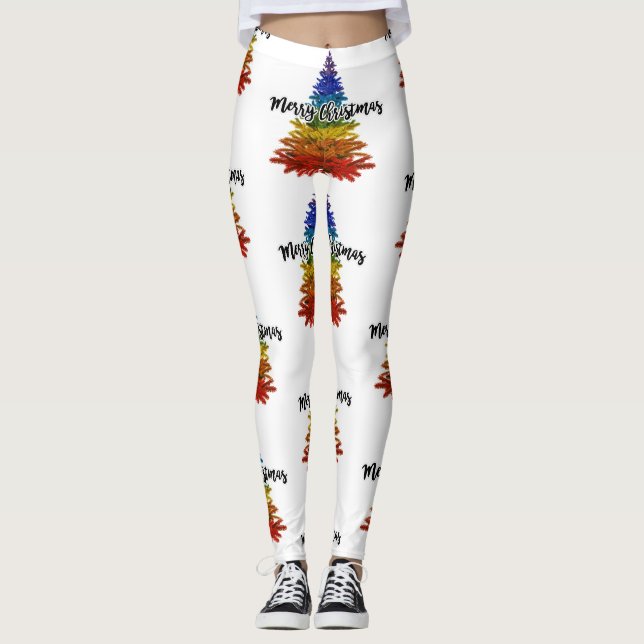 Regenbogenbaum Leggings (Vorderseite)