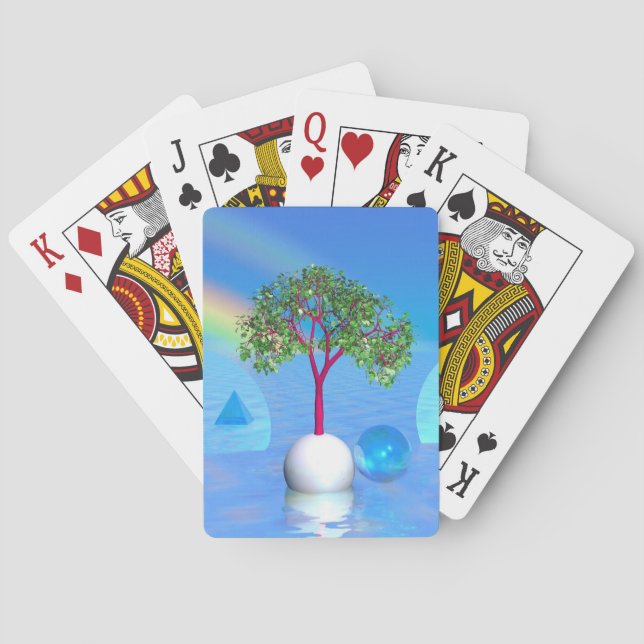 Regenbogenbaum Spielkarten (Rückseite)