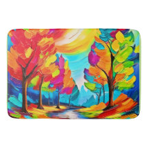 Regenbogenbäume: Lebhafter Wald