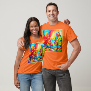 Regenbogenbäume: Lebhafter Wald T-Shirt
