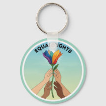 Regenbogenblume für gleiche Rechte – Vielfalt und