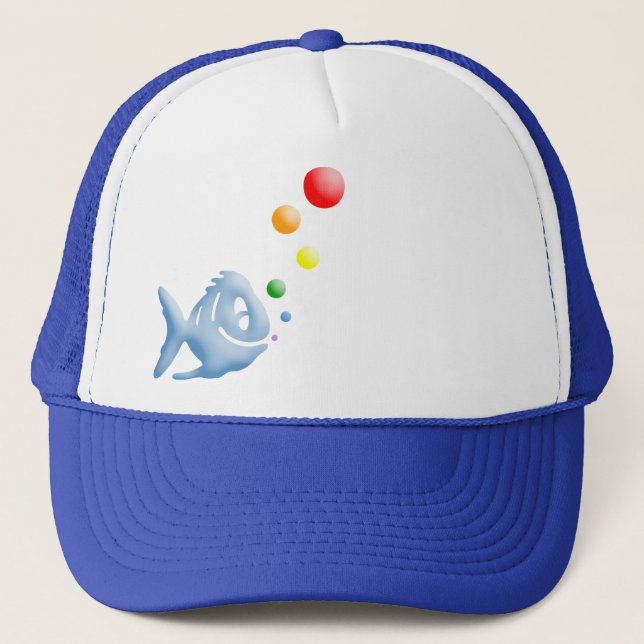 Regenbogenblume Truckerkappe (Vorderseite)