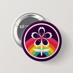 Regenbogenblüte Button