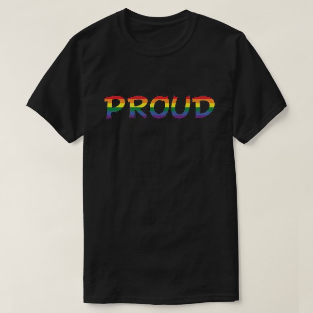 Regenbogenbriefe T-Shirt (Design vorne)