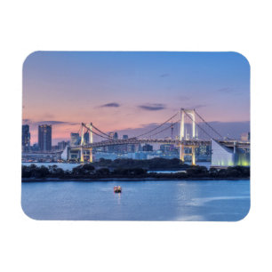 Regenbogenbrücke bei Dämmerung Magnet