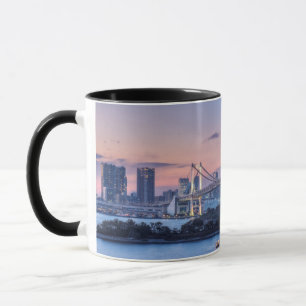 Regenbogenbrücke bei Dämmerung Tasse