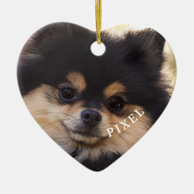 Regenbogenbrücke für immer in unserem Herzen Pet L Keramik Ornament (Vorne)