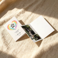 Regenbogenbrücke Haustier-Gedenkfoto-Karte