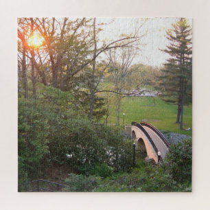 Regenbogenbrücke Sonnenuntergang am Grove City Col Puzzle