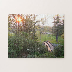 Regenbogenbrücke Sonnenuntergang am Grove City Col Puzzle