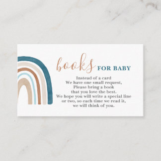 Regenbogenbücher für Baby Boy Card Begleitkarte